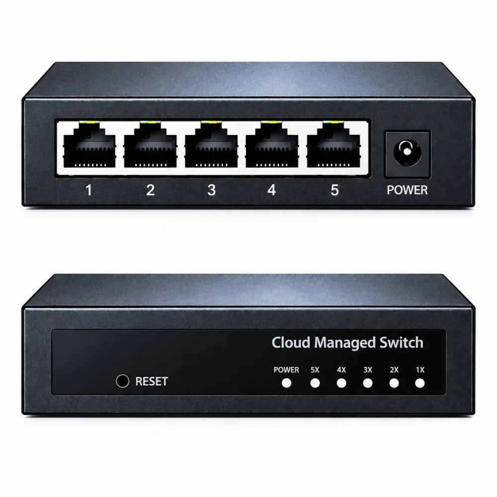 5 Port Gigabit Ethernet Switch RJ45 - WiSwitch® Pro