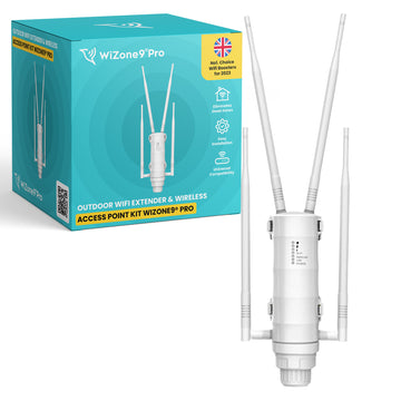 Outdoor Wifi Extender & Wireless Access Point Kit WiZone9® Pro