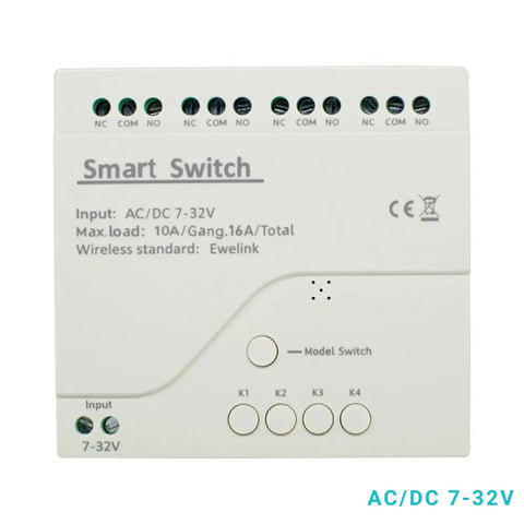 4-Channel WiFi Relay Module eWeLink App - WiRelay® Pro