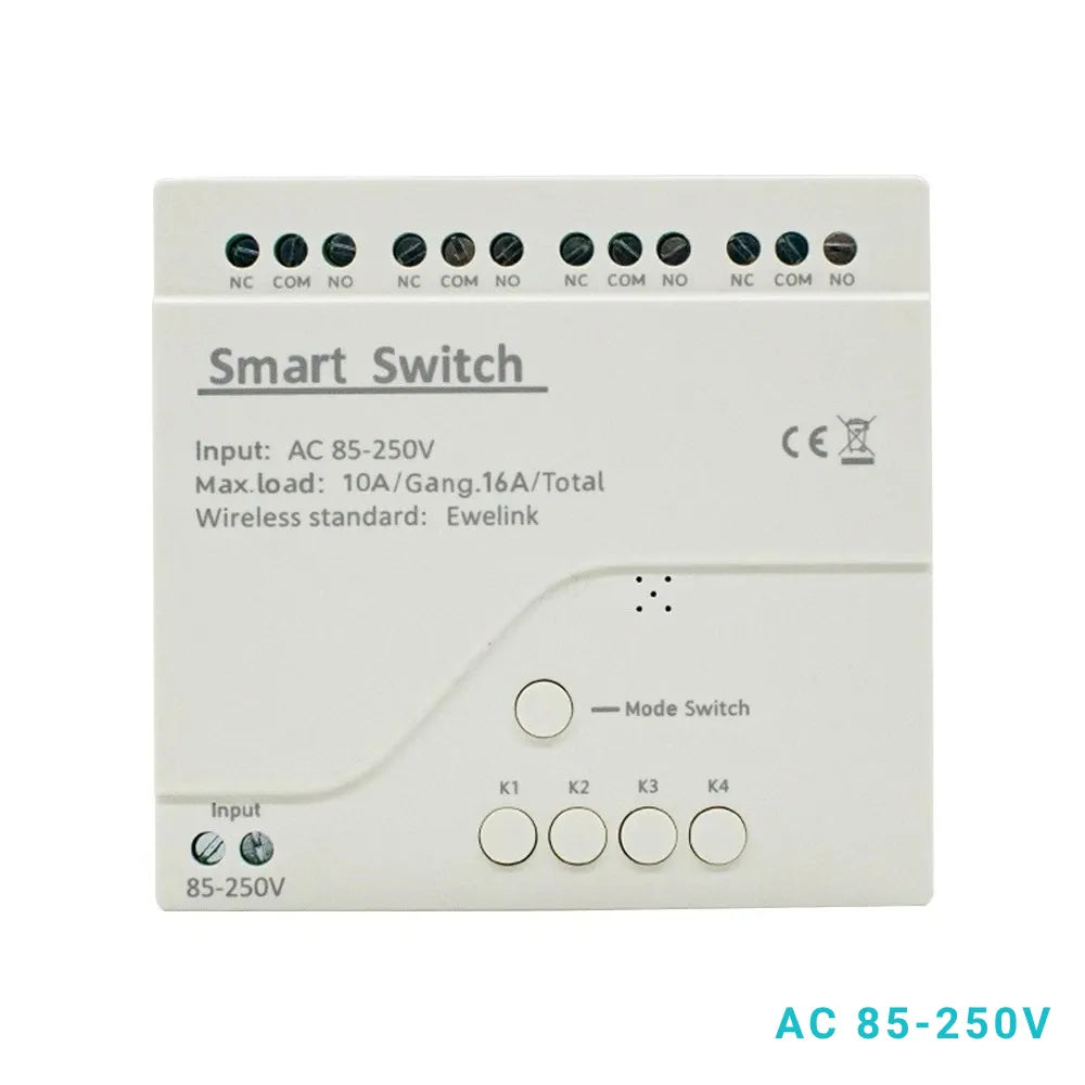 4-Channel WiFi Relay Module eWeLink App - WiRelay® Pro
